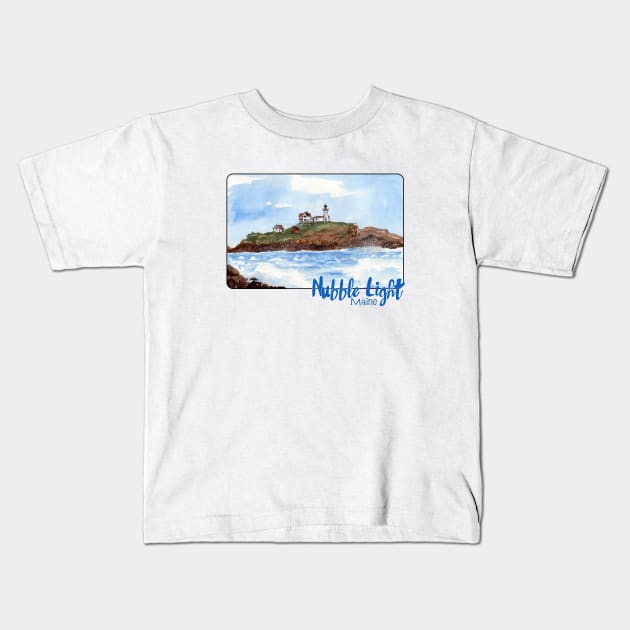 Nubble Light, Maine Kids T-Shirt by MMcBuck